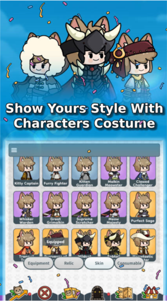 猫猫传说内置菜单版(Cat Legends - Idle RPG)v1.1.24 安卓版